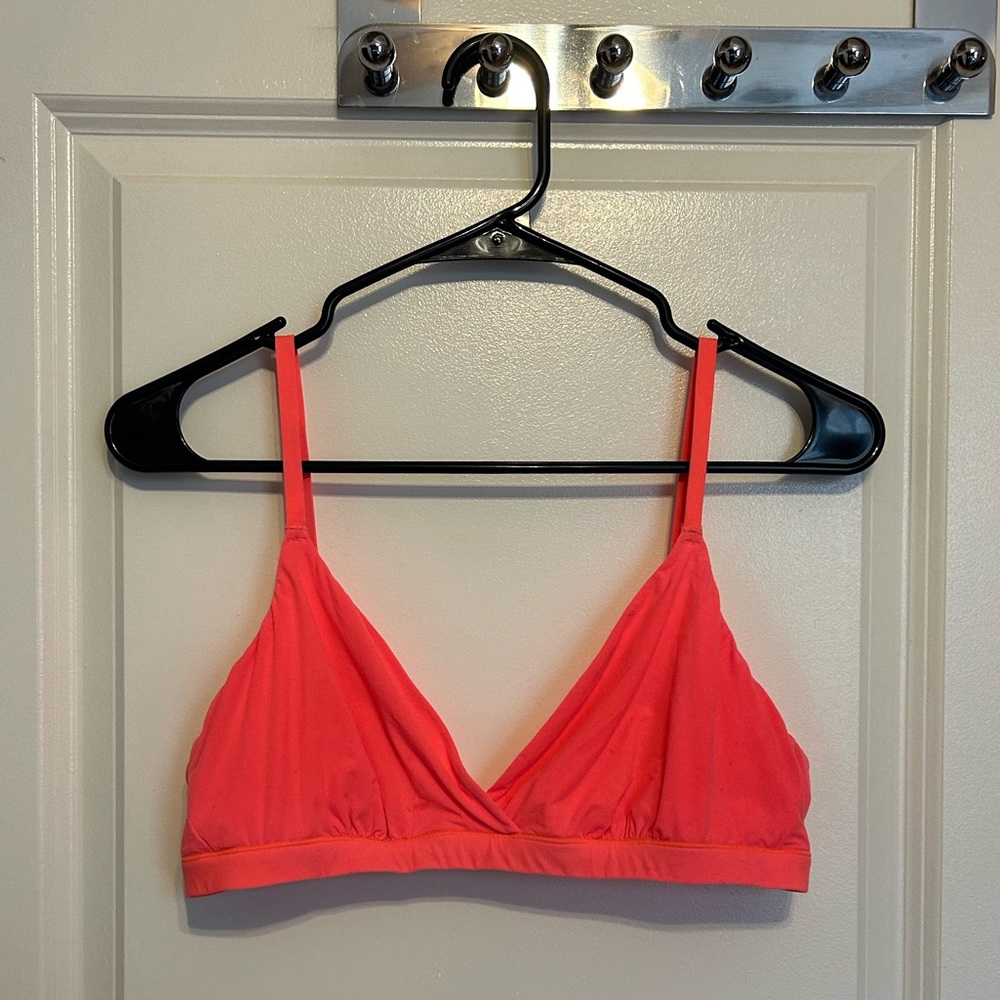 SKIMS Fits Everybody Crossover Bralette Nectarine Size L